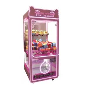 Cheap 110V/220V Voltage Crane Plush Toy Doll Claw Stuffed Toy Game Machine with Cash Acceptor for sale