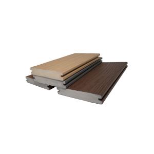 Foamed PVC Co-Extruded ASA Coating Grooved Decking for Home Improvements at a