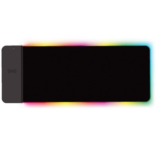 Customized Design Soft LED Gaming Keyboard Mat Wireless Charging Rubber Gaming