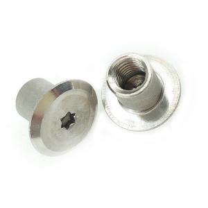 Silver Polished Torx Hole Threaded Rivets Stainless Steel 6 X 15 mm
