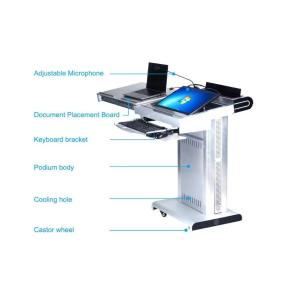 Cheap Integrated Multimedia Podium Smart Lectern Foldable With Latest Controller for sale