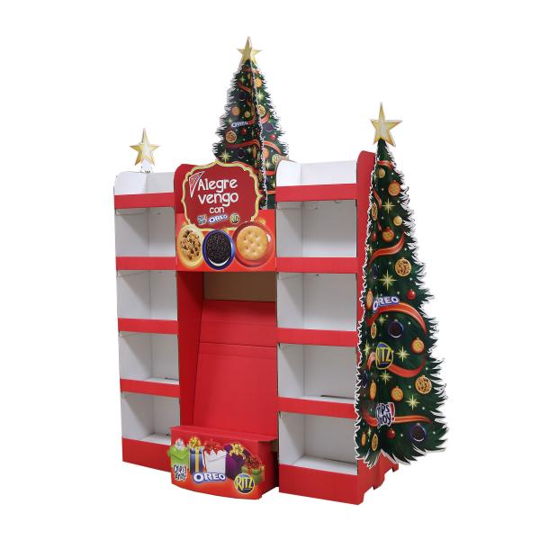 Quality Flat Packed Cardboard POS Display Custom Printed Cardboard Display Stands wholesale