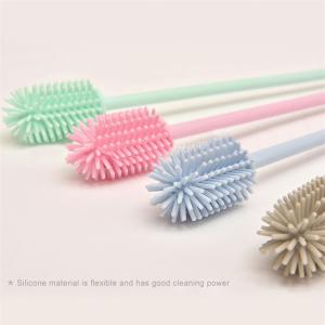 Bpa Free Multipurpose Silicone Dish Brush With Handle