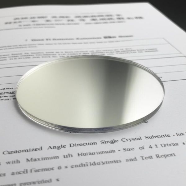 Quality Customized Angle Direction Single Crystal Substrates with Maximum Size of 4 Inch Diameter and Test Report Provided wholesale