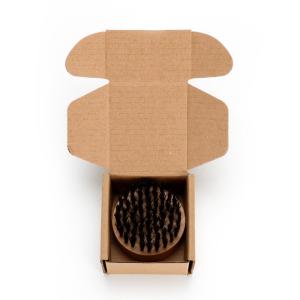 Customized Boar Bristle Beard Brush Round Men Moustache Brush Durable