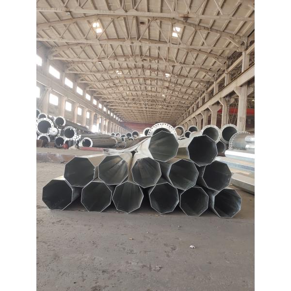 Quality 30FT HDG Steel Tubular Electrical Power Pole For Philippine Distribution Line wholesale