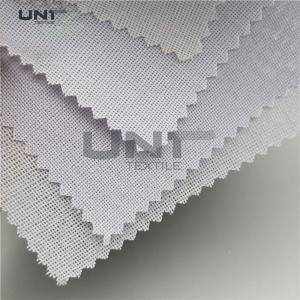 China Double Dot Woven Type Hard Cap Fusible Interlining 150cm Width on sale