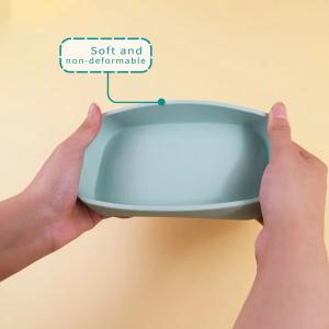 Leakproof Odorless Silicone Food Storage Containers 3 Compartments