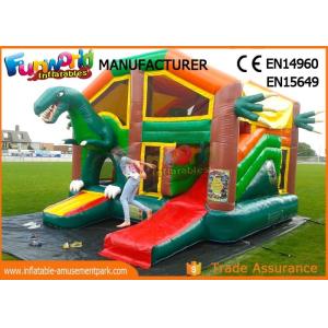 Dinosaur Commercial Inflatable Bounce House / Inflatable Jumpers
