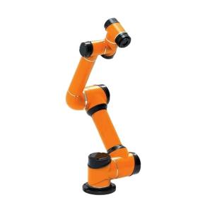 Weld robot arm AUBO i5 6 axis robot operating with hand drive operation robotic
