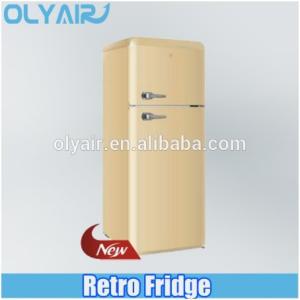 China BCD-210 retro fridge, double door refrigerator, colorful refrigerator on sale