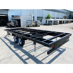 Double Axis Tiny House Trailers ATM 4500kg Moving House Trailers 20FT