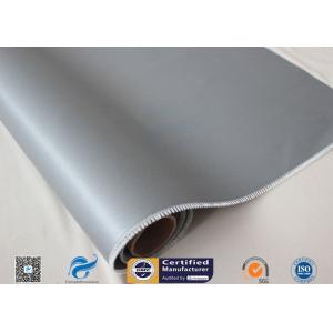 China High Intensity Coated Fiberglass Fabric With Gray Silicone 17oz 1.55m Width on sale
