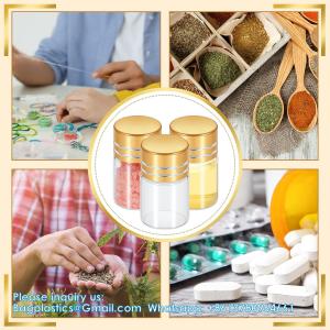 Mini Small Clear Glass Bottles Vials Tiny Jar With Plastic Stopper Miniature