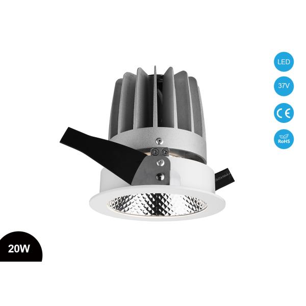 Quality 80CRI  IP20 20W LED Recessed Downlight , Citizen COB LED Ceiling Down light wholesale