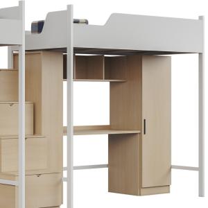 Support customization Beautiful and practical student apartment bed made of wood