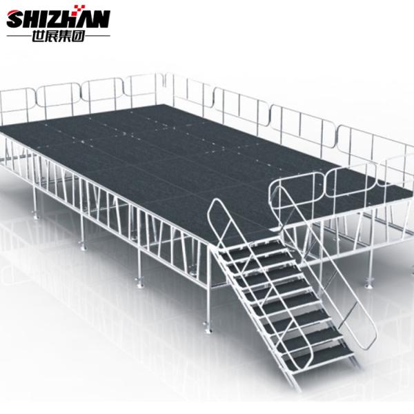 4x4 Aluminum Stage Platforms Outdoor Event All Terrain Height Adjustable