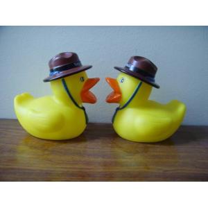 Phthalates Free Personalised Rubber Duck With Hat / Geologist / Desert Driver