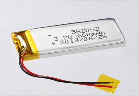 Quality 3.7V 600MAH CC/CV Charge Method Prismatic Li Ion Battery Manufacturers 582052 Lithium Polymer Battery Silver wholesale