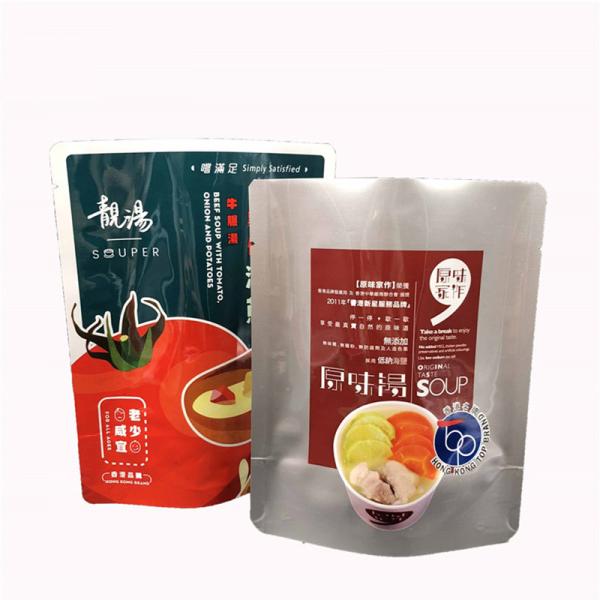Quality 50um To 200um Custom Plastic Bags For Food With Euro Hole And Window PA wholesale
