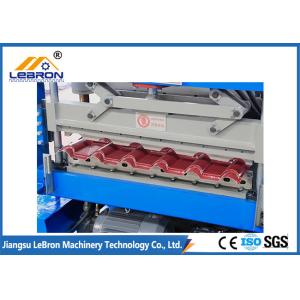 PLC Control 0.5mm Glazed Tile Roll Forming Machine 1000mm High Capacity Metal