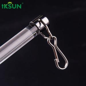 China 2m Straight Clear Acrylic Curtain Wands For Drapery Opening Closing on sale