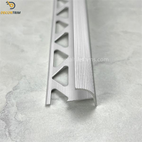 Quality Polish Silver Matte Bullnose Tile White Subway Tile With Beveled Edge Tile Board Trim 2300mm wholesale