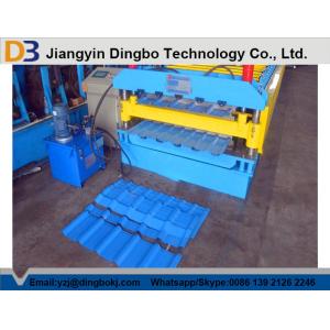 China Roof Panel Roll Tile Forming Machine with Pull Broach / PLC Control System Touch Screen on sale