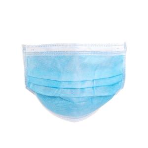 Breathable Disposable Blue Earloop Face Mask 3 Layer Filtration Reduce
