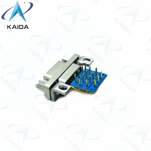 J30J-15TJWP Gold Over Nickel Contact Plating MDM Series 15 Male Pins 90 Degree Receptacle
