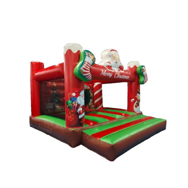 Quality Christmas Theme Inflatable Bouncer Santa Claus Bounce House with 4*3.2M Size and 3 Years Warranty wholesale