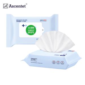 China 80 Sheets Big Bag Adult Hygiene Alchohol Wet Wipes on sale