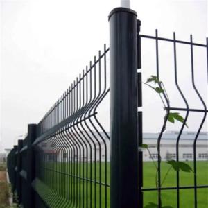 Peach Post Type V Fold Curved Wire Fence Panel Euro Garden Fence