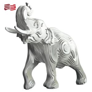 Cheap Custom Metal Animal Statue Life-Size Bronze Elephant Sculpture Made of Stainless Steel for sale