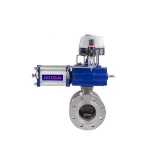 ASME B16.5 Wafer Type V Notch Segment Ball Valve