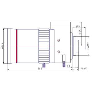 2/3 15-50mm F1.6 8Megapixel DC Auto IRIS Manual Zoom IR C Mount Vari-focal Lens