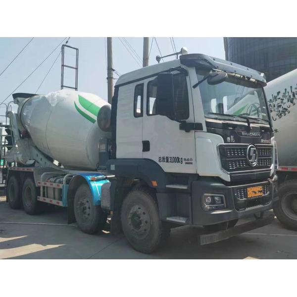 Shacman Used Cement Truck 8*4 Drive Mode 12 Cubic Euro 5 Flat Roof