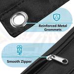 Binder Pencil Case with Smooth Zipper, Clear Window Pencil Case for Binder, Big