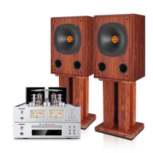 Fidelity 3-Way Wireless Music Bookshelf Speakers with Booming Bass and Modern