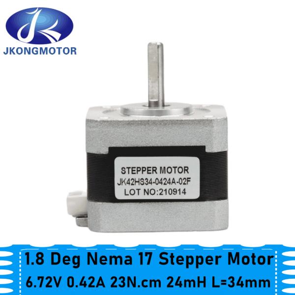 Quality Nema 17 Stepper Motor Bipolar 2A 59Ncm(84oz.In) 48mm Body 4-Lead W/ 1m Cable And Connector Compatible With 3D Printer/C wholesale
