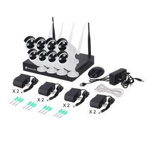 Unistone 8CH Outdoor Wireless WIFI 2MP CCTV Security Surveillance Camera NVR KIT