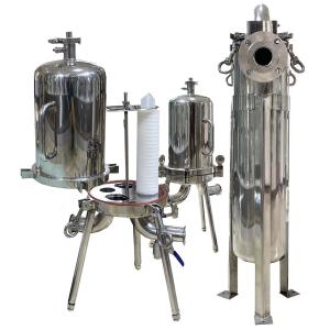 0.22um Filtration Precision Multi Cartridge Filter Housing 10 Cartridge Diameter