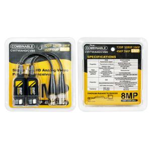 8MP Single Port HD Analog Camera Video Balun Passive Transceiver BNC To Rj45