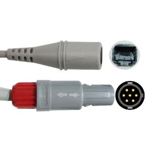 IBP adapter cable compatible for St Jude monitor to Smiths transducer