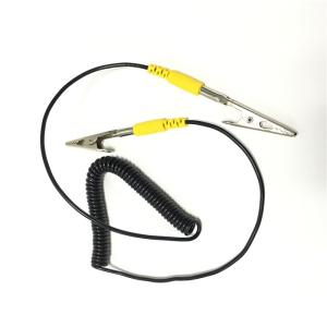 Table Top Or Floor Mats ESD Wrist Strap Grounding Cord Aligator Clips / Snap