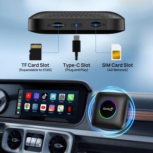 USB Ai Box Wireless Adapater Carplay Android 13.0 With Wired Carplay Car
