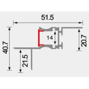 LEDCORP® Aluminum Profile Return Groove for Customized Linear Light Installation
