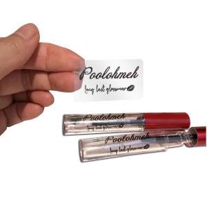 High quatily custom Gloss Clear Transparent Cosmetic Labels