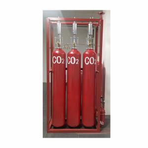 Eco Friendly 42kg Enclosed Flooding CO2 Pipe Network Fire Suppression System For