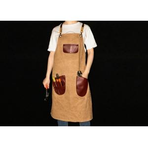China Unisex Heavy Duty Industrial Canvas Work Apron on sale
